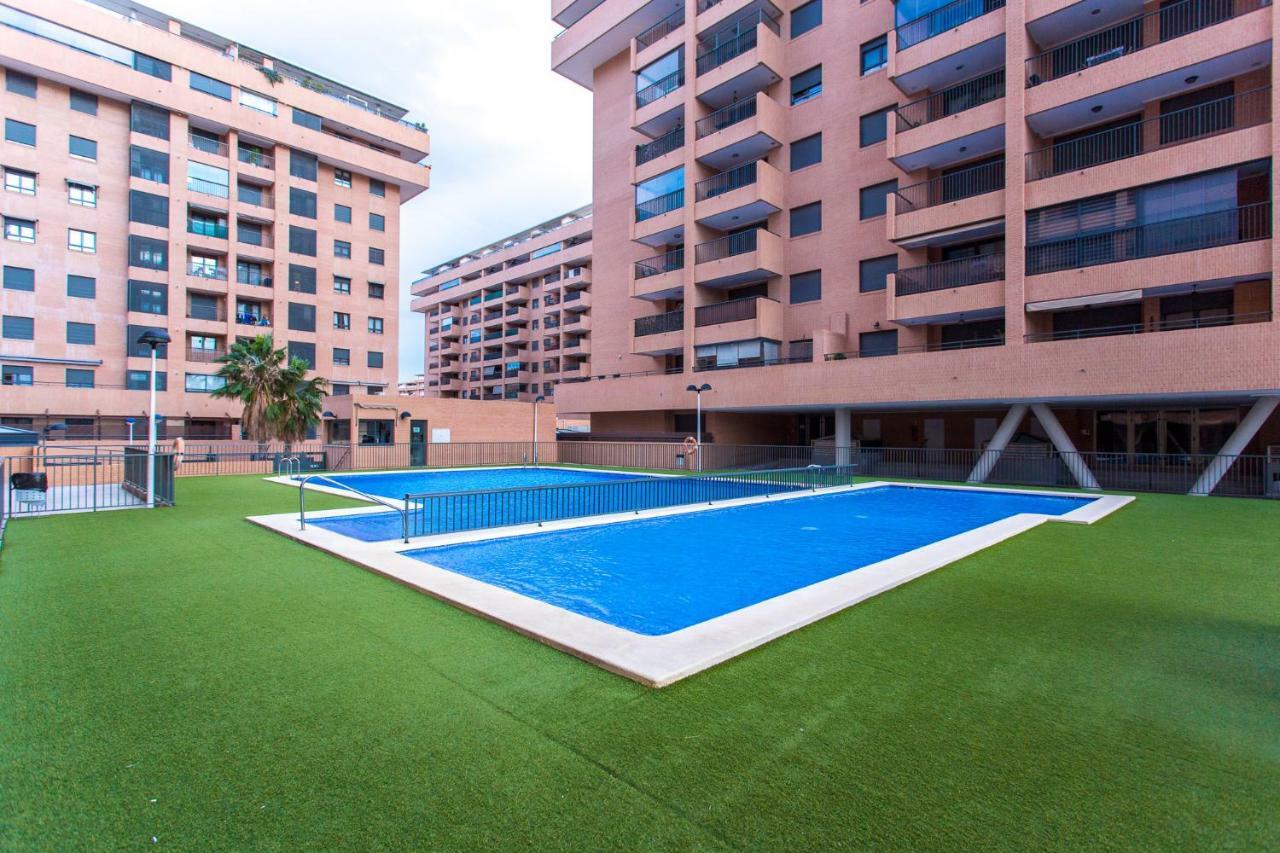 Apartment On The Beach,Pool,Wifi,Garage,Valencia Exterior foto